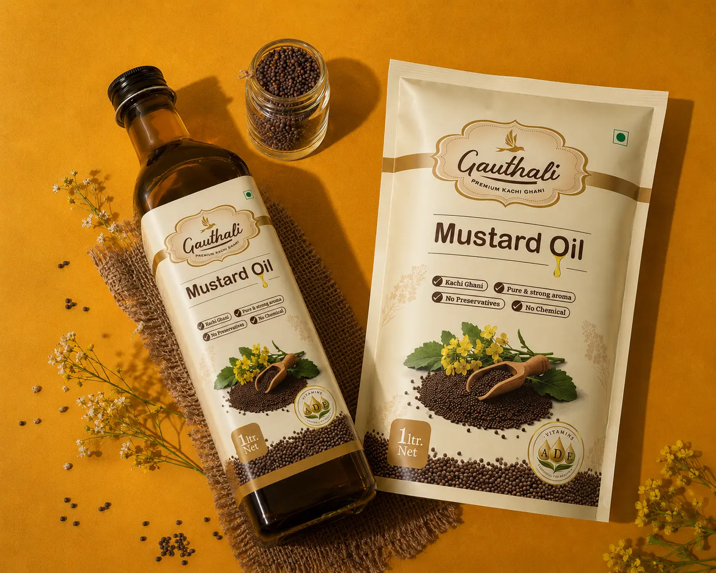 Gauthali premium kachi ghani mustard oil