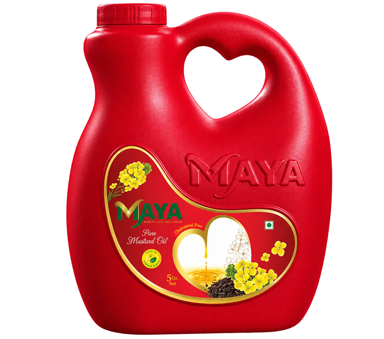 Maya mustard oil 5 litre jar