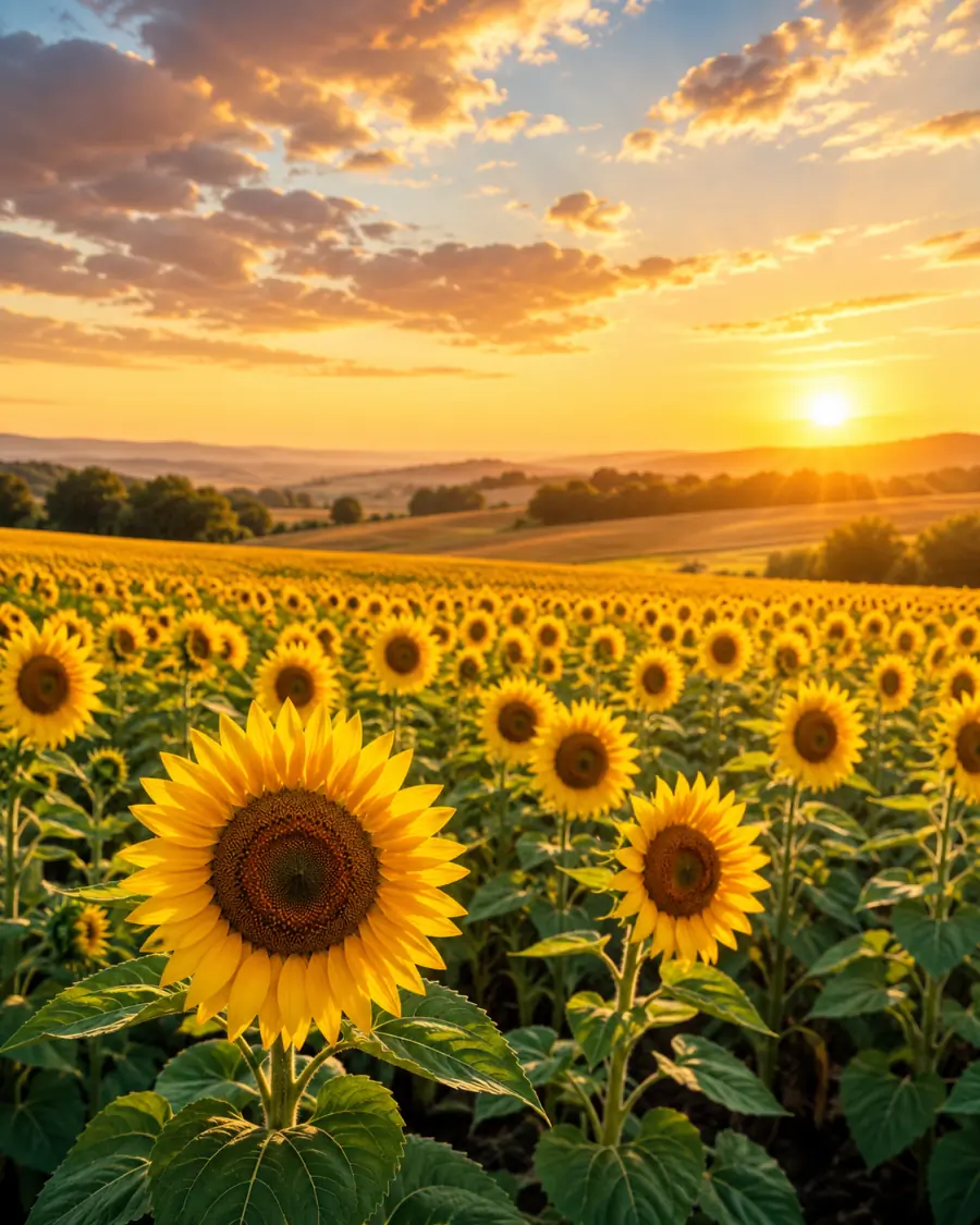 Sunflower fields